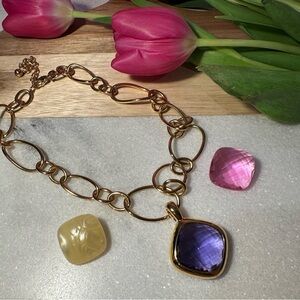 Pre Owned Joan Rivers Classic Gold Chic Links